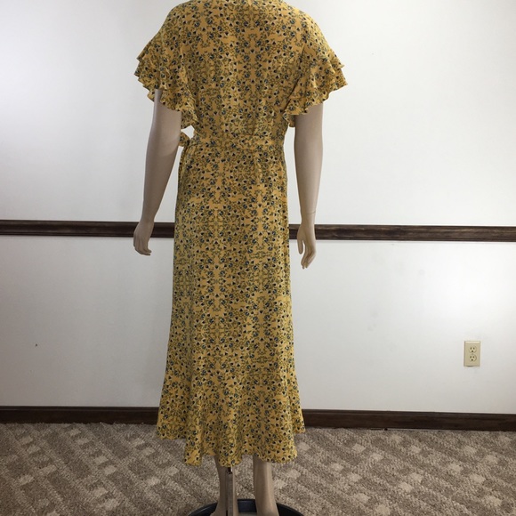 Max Studio long floral summer wrap dress - Picture 2 of 2